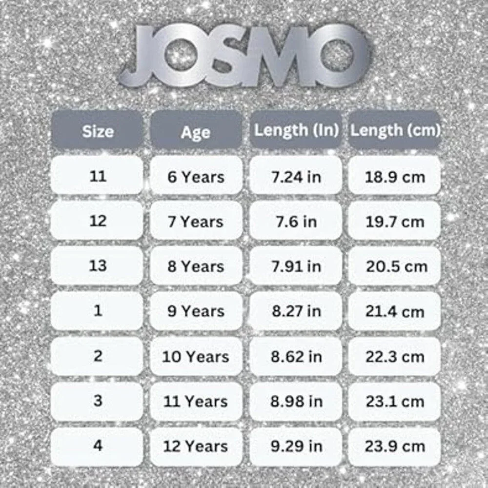 New Josmo Big Girls 4 Rose Gold Glitter Mid Calf 1.5